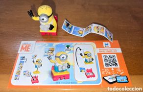 Figuras de goma Kinder: Figura kinder EN554 + bpz minion fotógrafo turista alrededor del mundo los minions muñeco colección